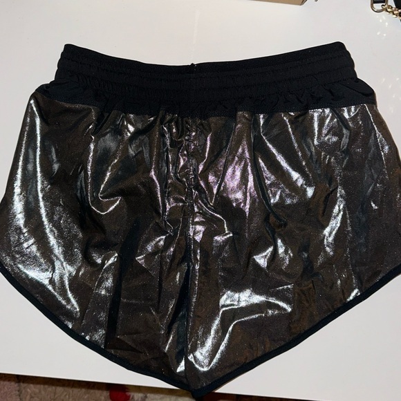 NWT Nike women’s drifit flex black and silver lined drawstring running shorts XS - Picture 11 of 12